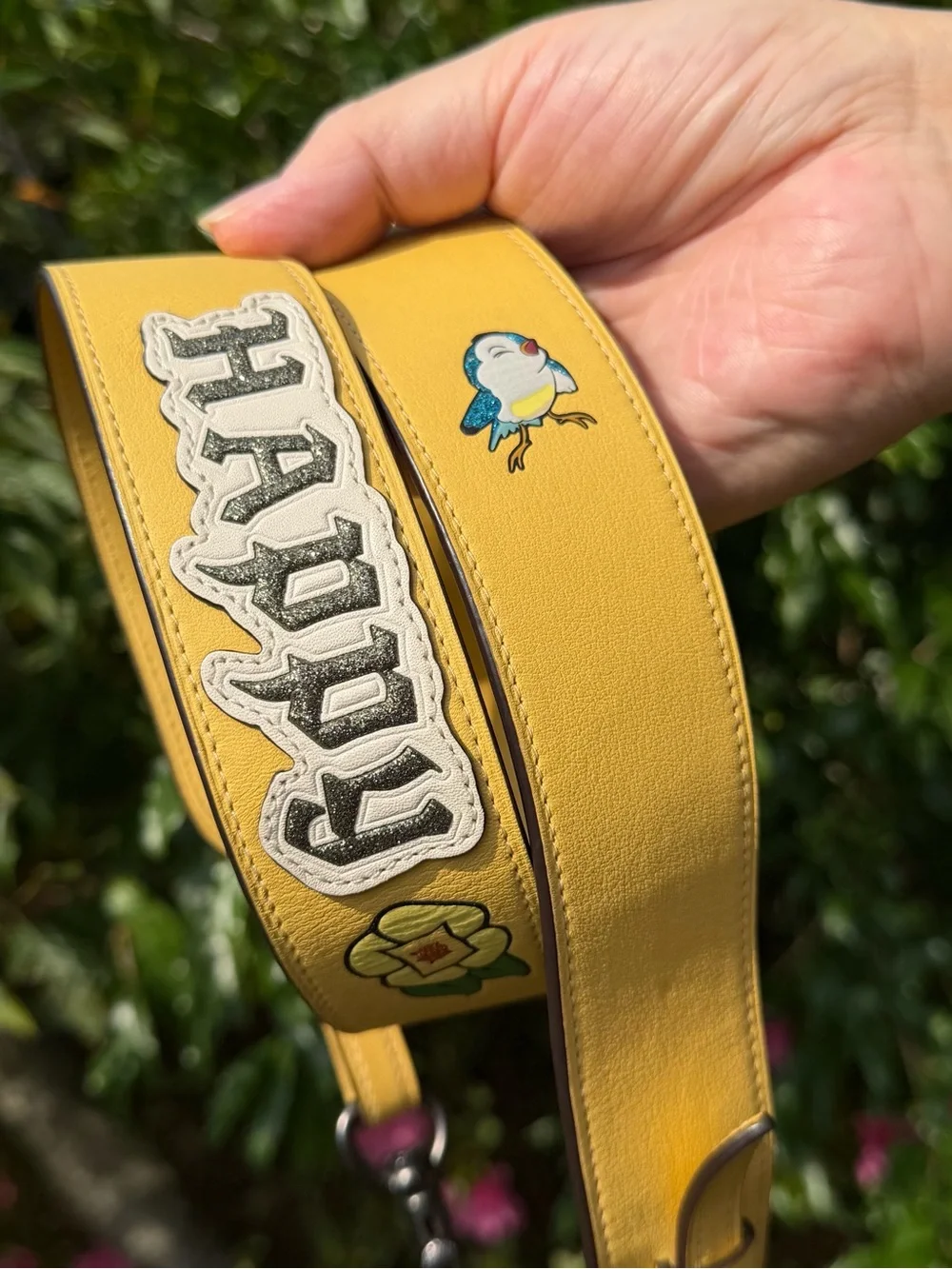 Disney X Coach Happy Strap 32800 – A Dark Fairy Tale – Yellow Leather